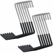 12 Pack Heavy Duty Rafter Hooks for Hanging Vinyl Coated Large S Hooks for Hanging Ladder Bike Hangers Garage Storage Organizer Black$$Tools & Hardware Other