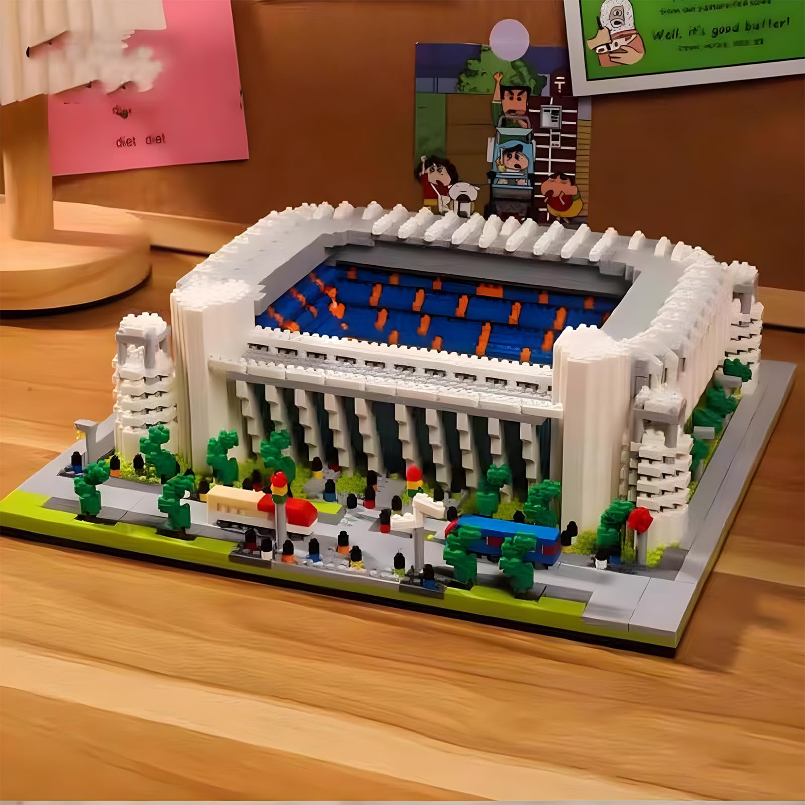 Barcelona Style Soccer Stadium Building Blocks Sets Toys Football Architecture Model Kits Gifts for Adults Kids Boys 3500+Pieces