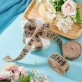 thumbnail image 6 of Musical Note Print Burlap Ribbons Tan 1-1/8 inch(30mm) about 5.47 Yards(5m)/Roll, 6 of 7