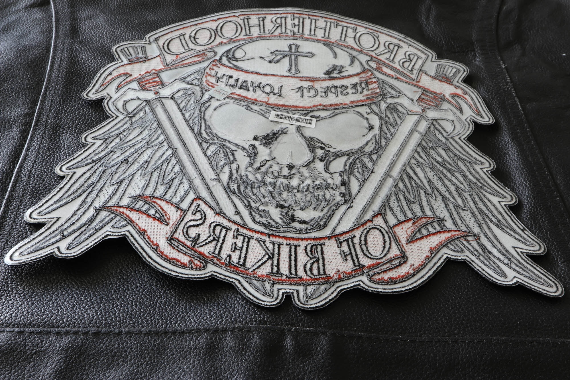 Brotherhood of Bikers Patch, Large Back Patches for Jackets