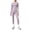 03# Light Purple, variant on Women's 2 Piece Yoga Sets Quick-Dry Gym Workout Tracksuit High Waist Running Leggings & Long Sleeve Top Outfits Light Gray XL