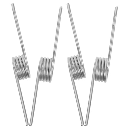 MIPCASE Lid Support Trash Can Lid Spring Silver Stainless Steel 4 Pcs for Household Use