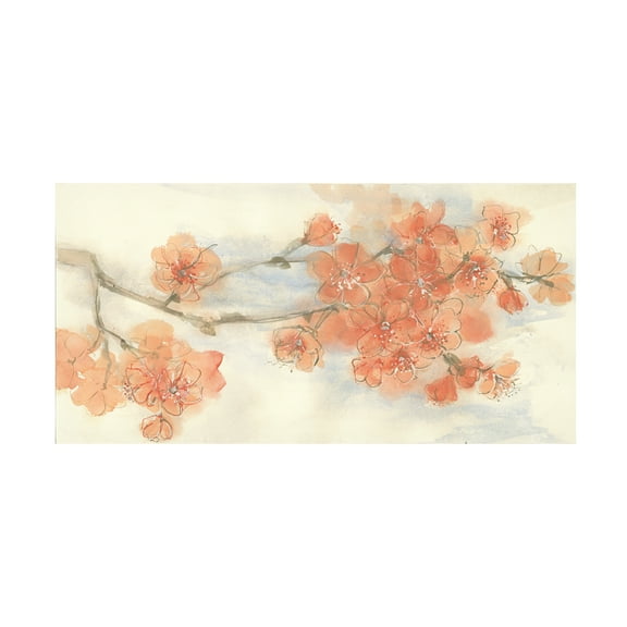 Chris Paschke 'Peach Blossom I' Canvas Art