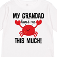 thumbnail image 4 of Inktastic Grandad Loves Me Grandchild Crab Boys or Girls Long Sleeve Toddler T-Shirt, 4 of 5