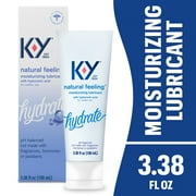 K-Y Natural Feeling Personal Lubricant,Water Based Lube For Sexual Wellness, Vaginal Moisturizer, 3.38 fl oz