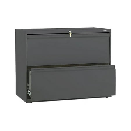 UPC: 0089192851416 | HON 882LS 800 Series Two-Drawer Lateral File  Charcoal