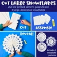 thumbnail image 4 of Creativity for Kids Make Your Own Snowflake Ornaments Kit | Create 8 DIY Paper & Foil Snowflakes (Ages 6+), 4 of 8