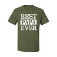 thumbnail image 2 of Wild Bobby, Best Papa Ever, Father's Day, Men Graphic Tee, Military Green, Medium, 2 of 4
