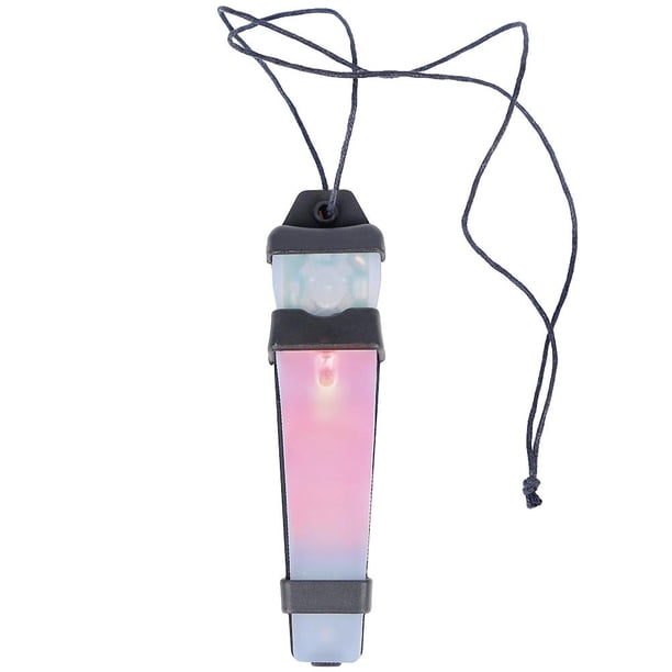 Luz intermitente de seguridad para casco, luz de señal, lámpara impermeable (negro, rojo claro) Ndcxsfigh Para Estrenar