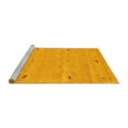 thumbnail image 2 of Ahgly Company Machine Washable Indoor Rectangle Abstract Yellow Contemporary Area Rugs, 6' x 9', 2 of 4