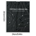 thumbnail image 3 of Disposable Tablecloths Self-adhesive Drawcord Closure Portable Garbage Bag, For Car Home Office Kitchen 20PCS Car Garbage Bag Disposable Trash Bags Sticking Type Storage Bag, 3 of 9