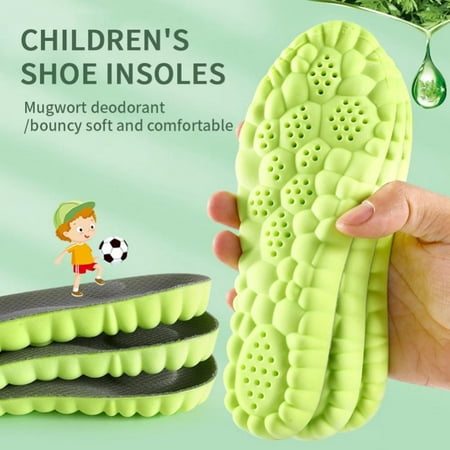 

Naiyafly Insoles for Kids /Children- Shock Absorption Cushioning Sports Comfort Inserts Breathable Shoe Inner Soles for Running Walking Hiking