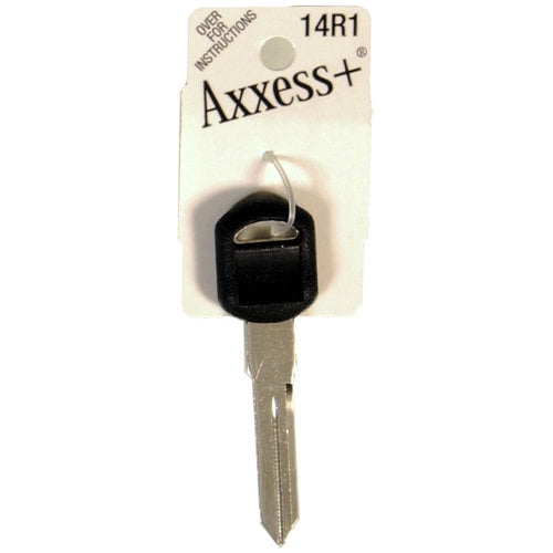 Hillman 87008 Axxess+ Brass Auto Key #14r1, Rubberhead, Replacement Key, Nickel Finish