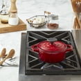 thumbnail image 4 of Smith & Clark 1-Quart Enameled Cast Iron Dutch Oven Round Pot with Lid, Red, 4 of 8
