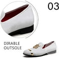 thumbnail image 4 of JITAI Mens Dress Tuxedo Shoes for Men Slip-on Loafers White Size 10, 4 of 6