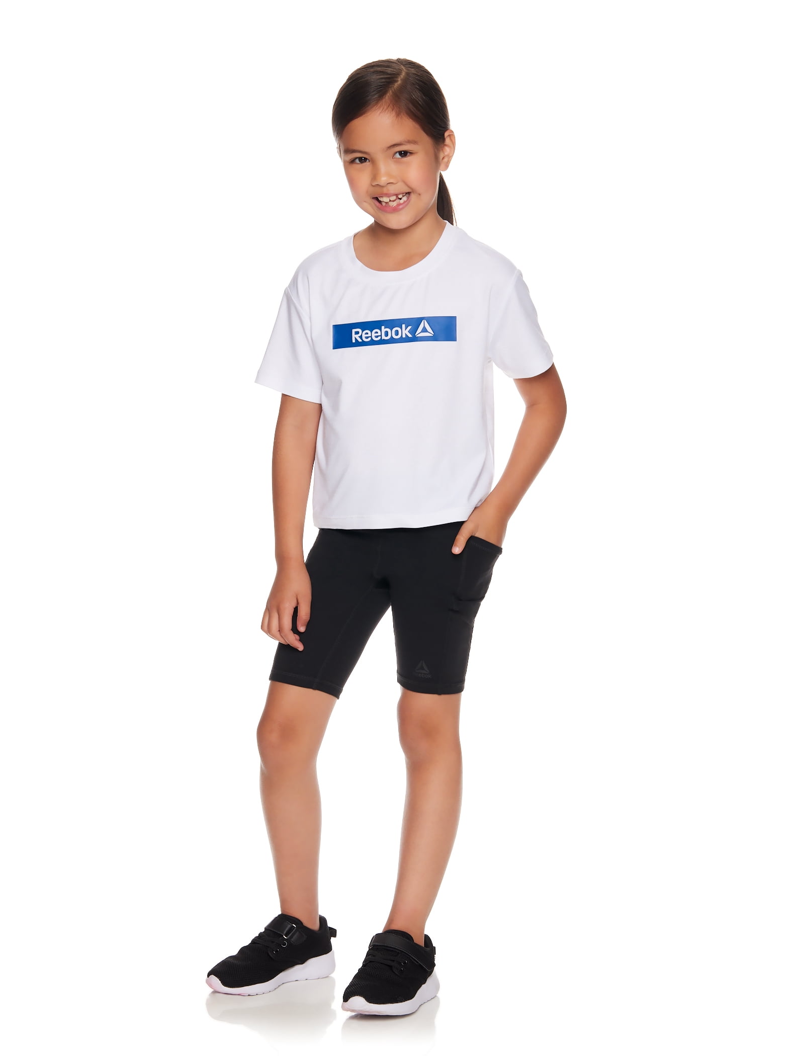 Reebok Girl's Relay Bike Short, Sizes 4-18