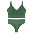 thumbnail image 1 of Ropa interior de color sólido para mujer, bragas, conjuntos de bragas de yoga cómodos, traje a juego para mujer, 1 of 2