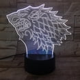 thumbnail image 2 of Lámpara LED de ilusión 3D con luz nocturna Game of Thrones, 2 of 2