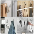 thumbnail image 6 of TSV Heavy Duty Robe Hook Retro Wall Hanger Rustproof Hardware for Hanging Coat Towel Clothes, 10pcs Silver, 6 of 6