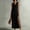 *Black, variant on Women's Sleeveless Cowl Neck Midi Dress,Casual Slip Dress with Side Slit Green,Women's Plus XXL