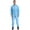 Light Blue, variant on Men's Long Sleeve One Piece Work Coveralls Uniform Jumpsuit Hooded Mechanics Workwear White M