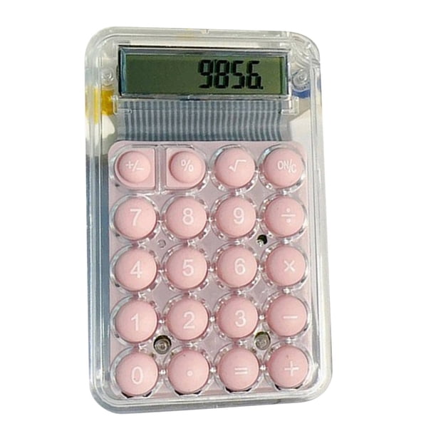 XWSHYW Herramientas para El Hogar Calculadora de Dulces En Miniatura, Gran Belleza, para Niñas, Niños, Estudiantes, Exámenes, Oficina Financiera, Calculadora Pequeña y Bonita