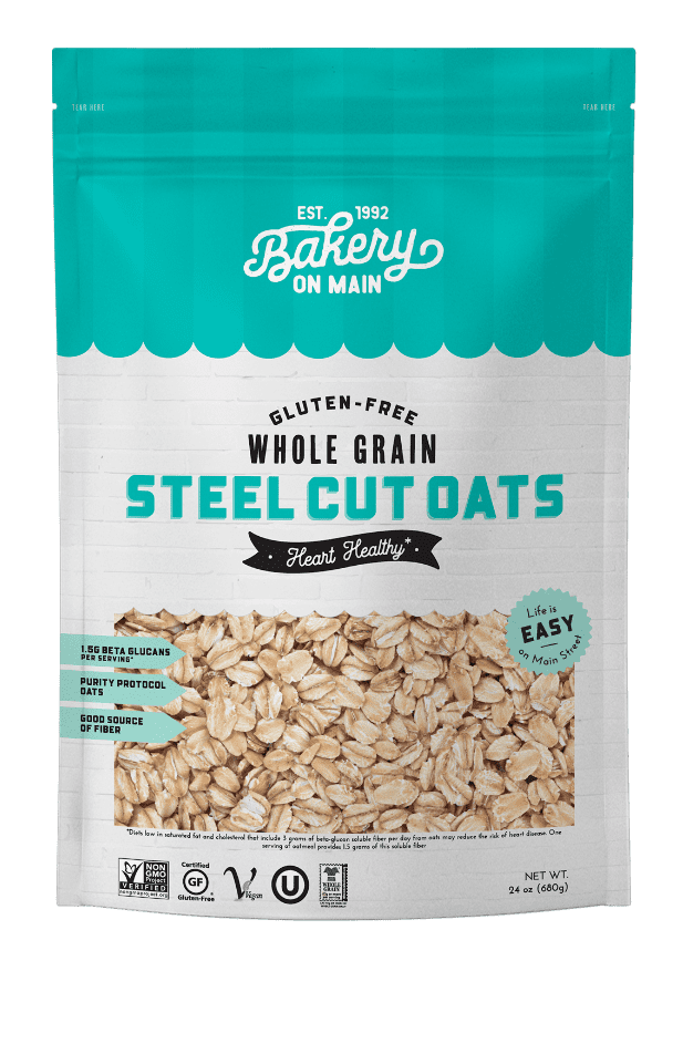 Bakery On Main, Steel Cut Oats, Gluten Free, 24 oz Bag