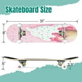 thumbnail image 2 of 31'' Complete Skateboard 7 Layer Canadian Maple Double Kick Deck Skateboards ice cream melted waffle cone Skate Board for Beginner Adult Gifts, 2 of 5