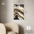 thumbnail image 5 of Black And Gold II Mineral, Agate & Geode Wall Art Canvas Wall Art by Art Remedy, White Floater Frame, 17" x 25", 5 of 7