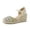 Natural, variant on Cushionaire Tuti Platform Espadrilles for Women, Multicolor Woven Closed Toe Wedge Sandals with Adjustable Ankle Strap and Cushioned Footbed