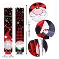 thumbnail image 2 of Decoración Navideña yuxing para Porche Letreros de Gnomo Navideño Pancartas de Bienvenida para Puerta Color Negro y Rojo, 2 of 5