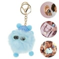 thumbnail image 3 of Unique Bargains 1 Pc Fashion Coal Ball Handbag Charm Bag Accessories Sky Blue, 3 of 5