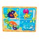 thumbnail image 1 of Rompecabezas de madera para niños pequeños, tablero de dibujo, desarrollo de la inteligencia, aprendizaje temprano Océano, 1 of 9