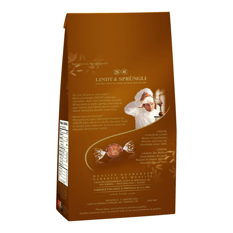 Lindt LINDOR Hazelnut Milk Chocolate Truffles, 150-Gram Bag, 150g Bag