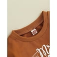 thumbnail image 6 of Bslissey Newborn Baby Boys Halloween Romper Long Sleeve Letter Pumpkin Print Onesie Bodysuit Infant Toddler Casual Jumpsuit for Daily 0-24 Months, 6 of 9