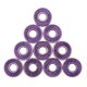 thumbnail image 2 of 10Piezas Ruedas Rodillos Mini Tablero Longboard de Repuesto para Monopatín para Rodamientos de bolas ABEC-9 608RS (8,5 x 21,5 x 7 mm) Púrpura Macarena Roller Skate Wheel Bearings, 2 of 8