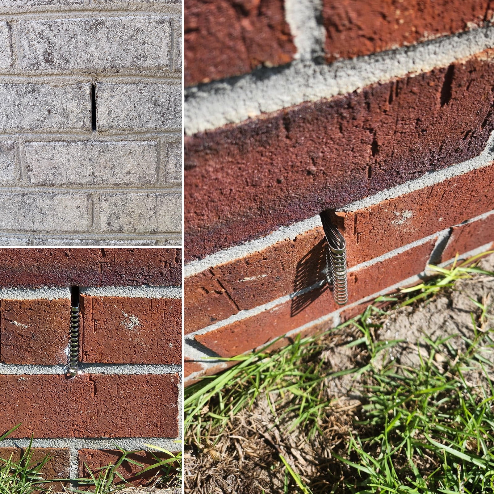 Set of 40 Brick Wall Weep Vent Covers Protections Weep Hole Grills set Masonry Weep Hole Accessories for Home & Garden