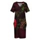 thumbnail image 4 of Vestido largo holgado para mujer ropa de noche mística Botanical jardín nocturno VI bolsillo tendencia, 4 of 7