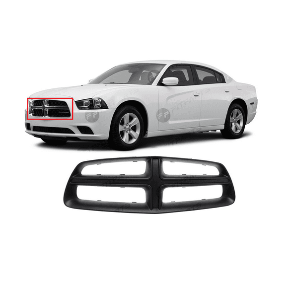 DCP Front Grille Upper Black for Dodge Charger 2011-2014 CH1210108 68104033AA