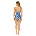 thumbnail image 4 of Anne Cole Women's Ikat Tie Dye Hidden Underwire Drape Front One Piece Swimsuit, 4 of 4