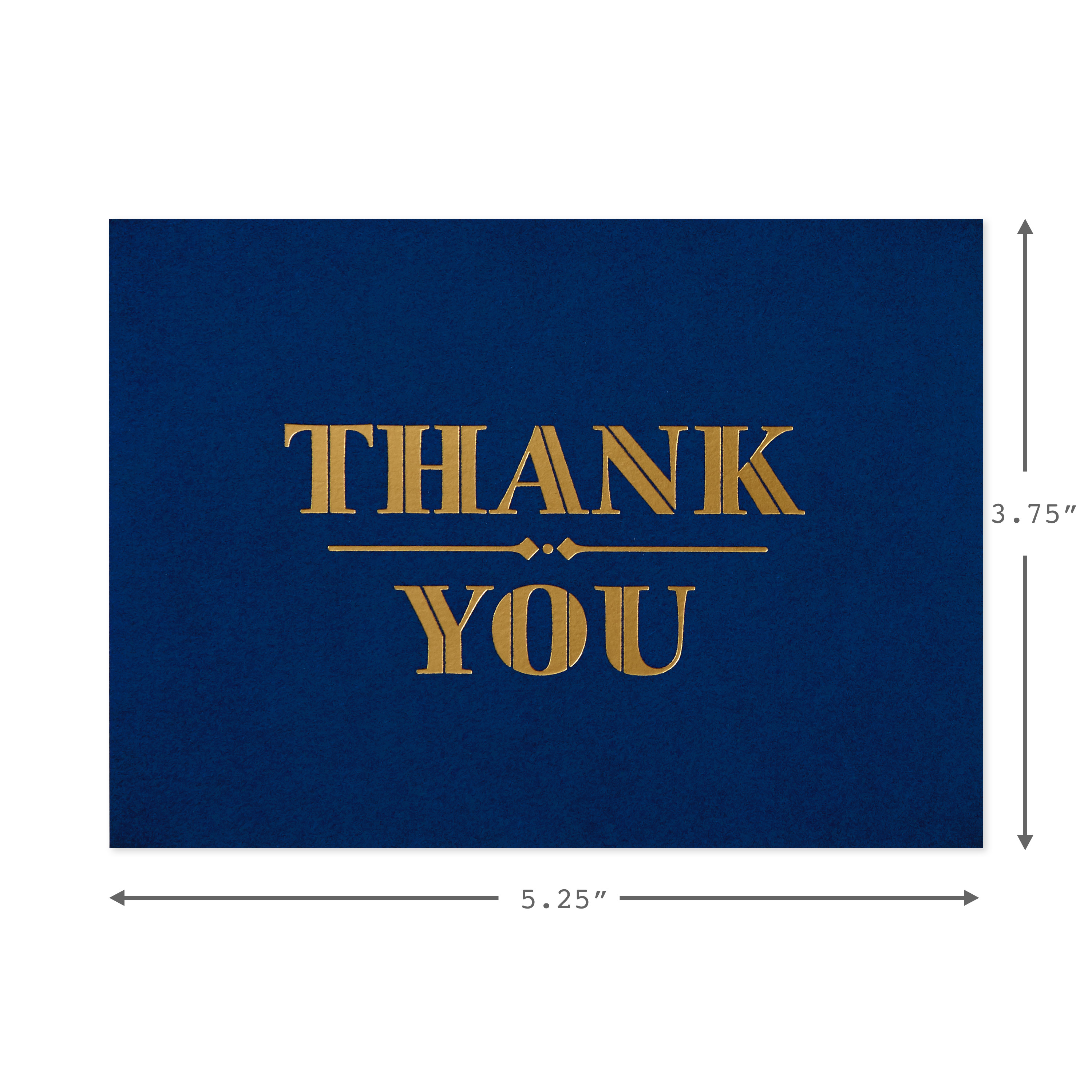 Navy Beyond Grateful Dankeskarten – 36 Stück Mit Umschlägen, Marineblau Mit Goldprägung, 10,2x15,2 Cm