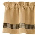 thumbnail image 3 of Park Designs Burlap & Black Check Valance, 3 of 6
