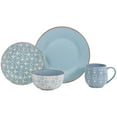 thumbnail image 2 of Tabaq 16 Piece Stoneware Dinnerware Set, Blue, 2 of 6