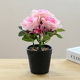 thumbnail image 4 of CNKOO Artificial Potted Rose Wide Application Easy Care Beautiful Table Artificial Pot Flower Ornament, 4 of 4