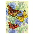 thumbnail image 1 of Toland Home Garden Flowers and Butterflies 28 x 40 Inch Decorative Spring Butterfly Flower House Flag, 1 of 1