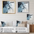 thumbnail image 4 of Designart "Modern Scandinavian Art In Blue And Beige I" Abstract Painting Floater Framed Canvas Prints, 4 of 5