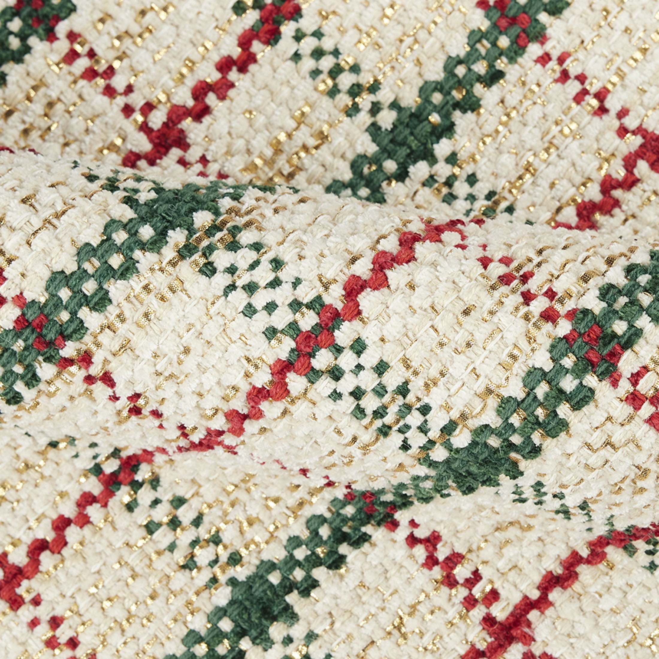 Holiday Time Multi-color Plaid 20" x 34" Accent Rug