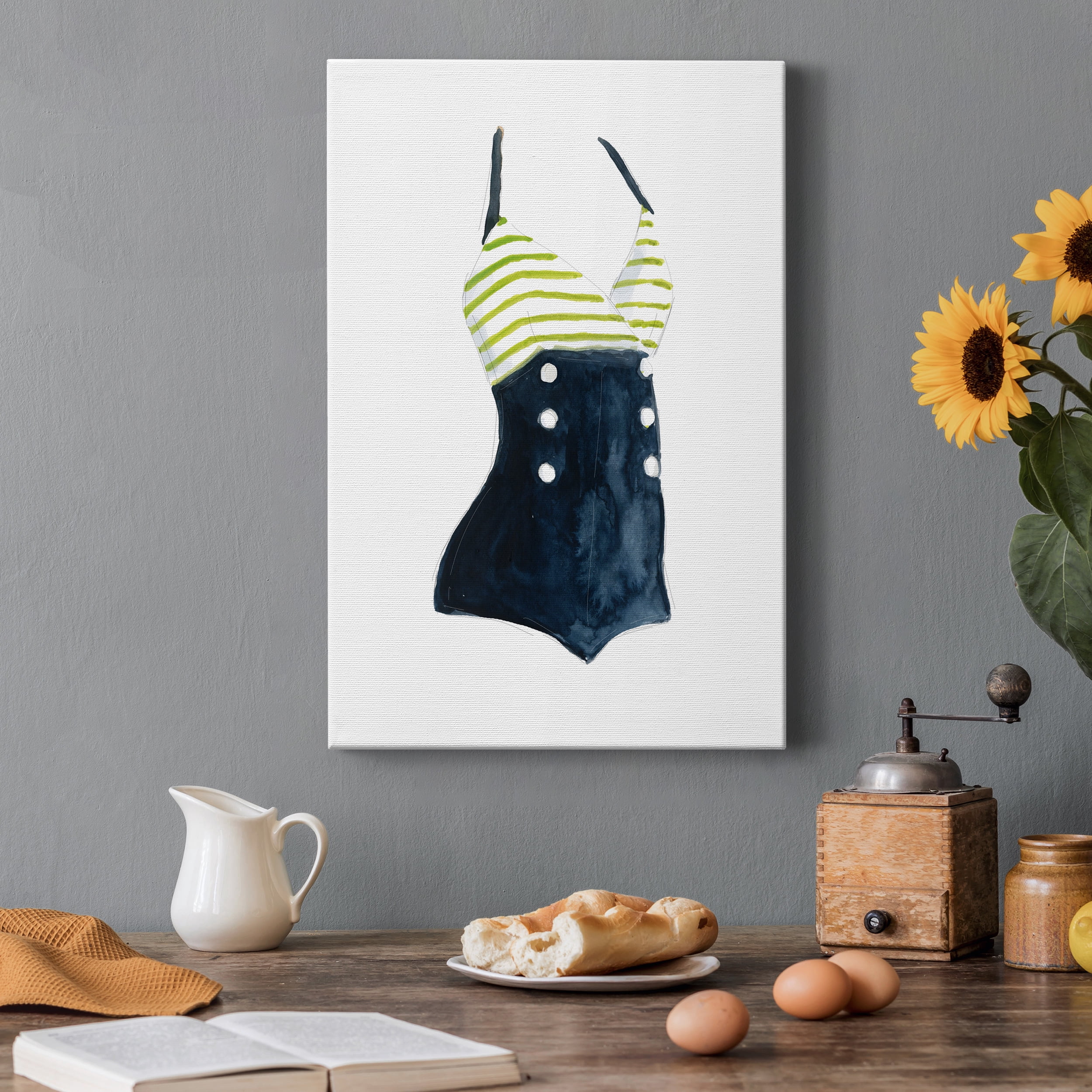 Vintage Swimwear I Premium Gallery Wrapped Canvas - Ready to Hang - 24 x 36