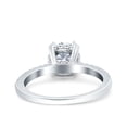 thumbnail image 3 of Wedding Bridal Ring Half Eternity Simulated Cubic Zirconia 925 Sterling Silver Size 7, 3 of 5