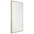 thumbnail image 5 of Symmetrical Harmony Heavily Textured Hand Painted White Framed Canvas Wall Art, 5 of 12